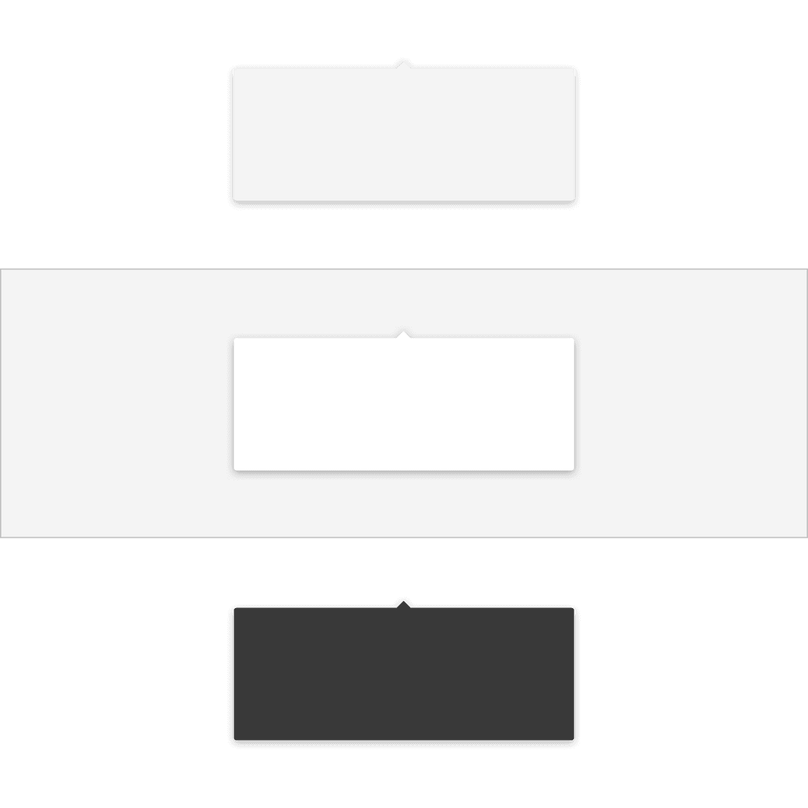 Popover container colors. Popover container colors.