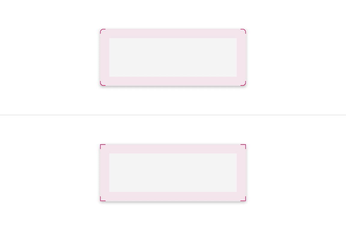 Popover container corner options. Popover container corner options.