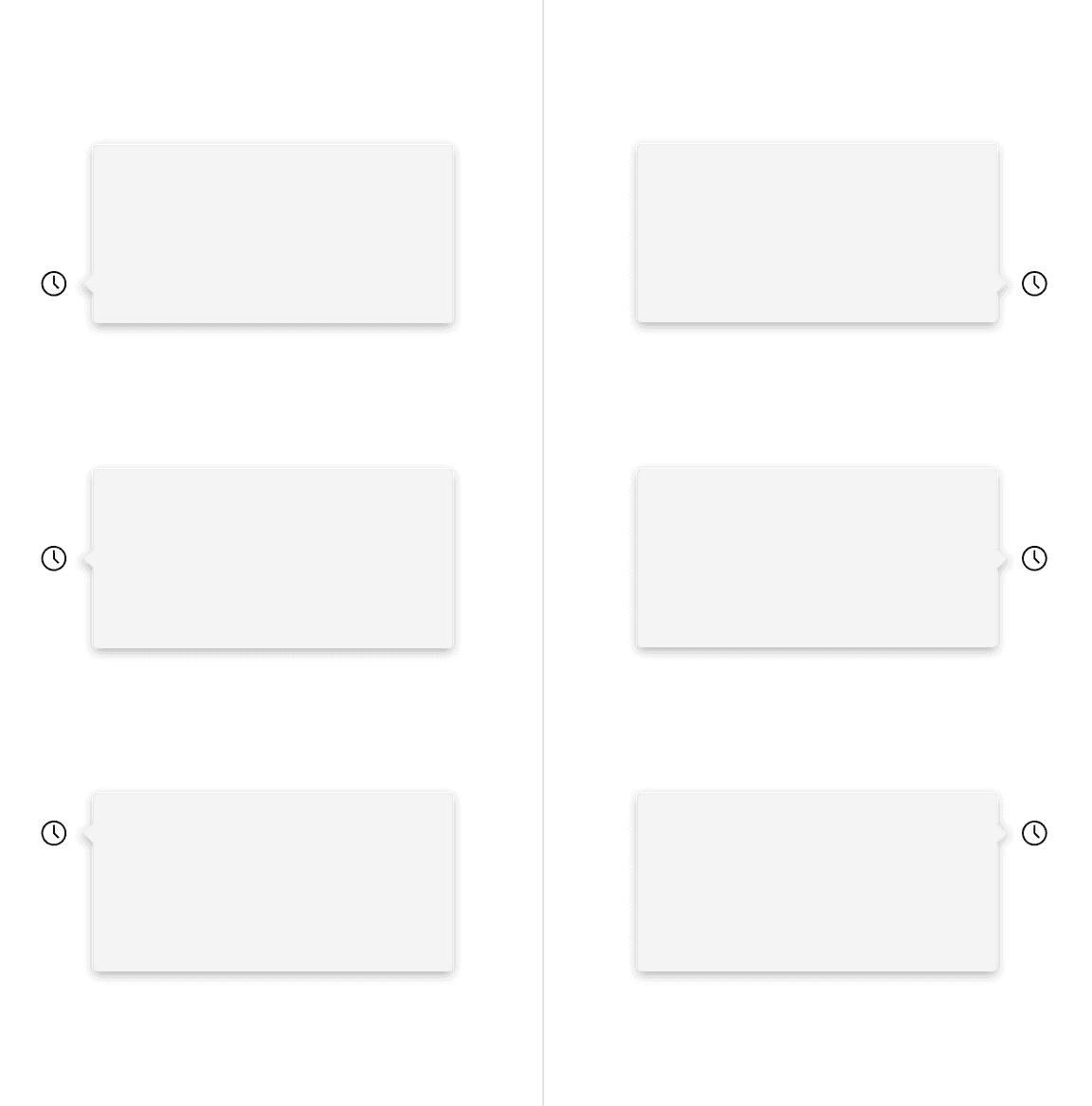 Caret tip popover left and right directions with top, center, and bottom alignments. Caret tip popover left and right directions with top, center, and bottom alignments.
